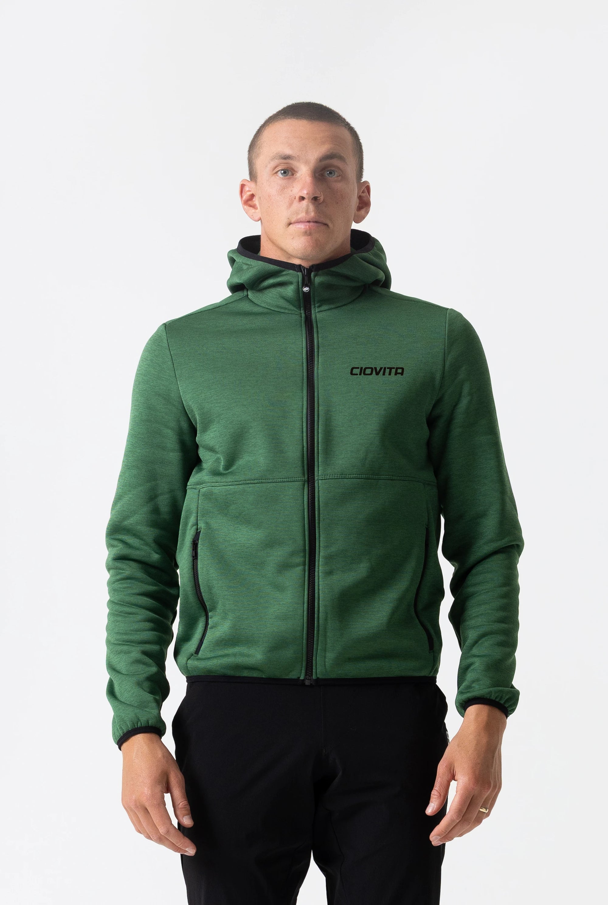Men's Mélange Hoodie (Green)
