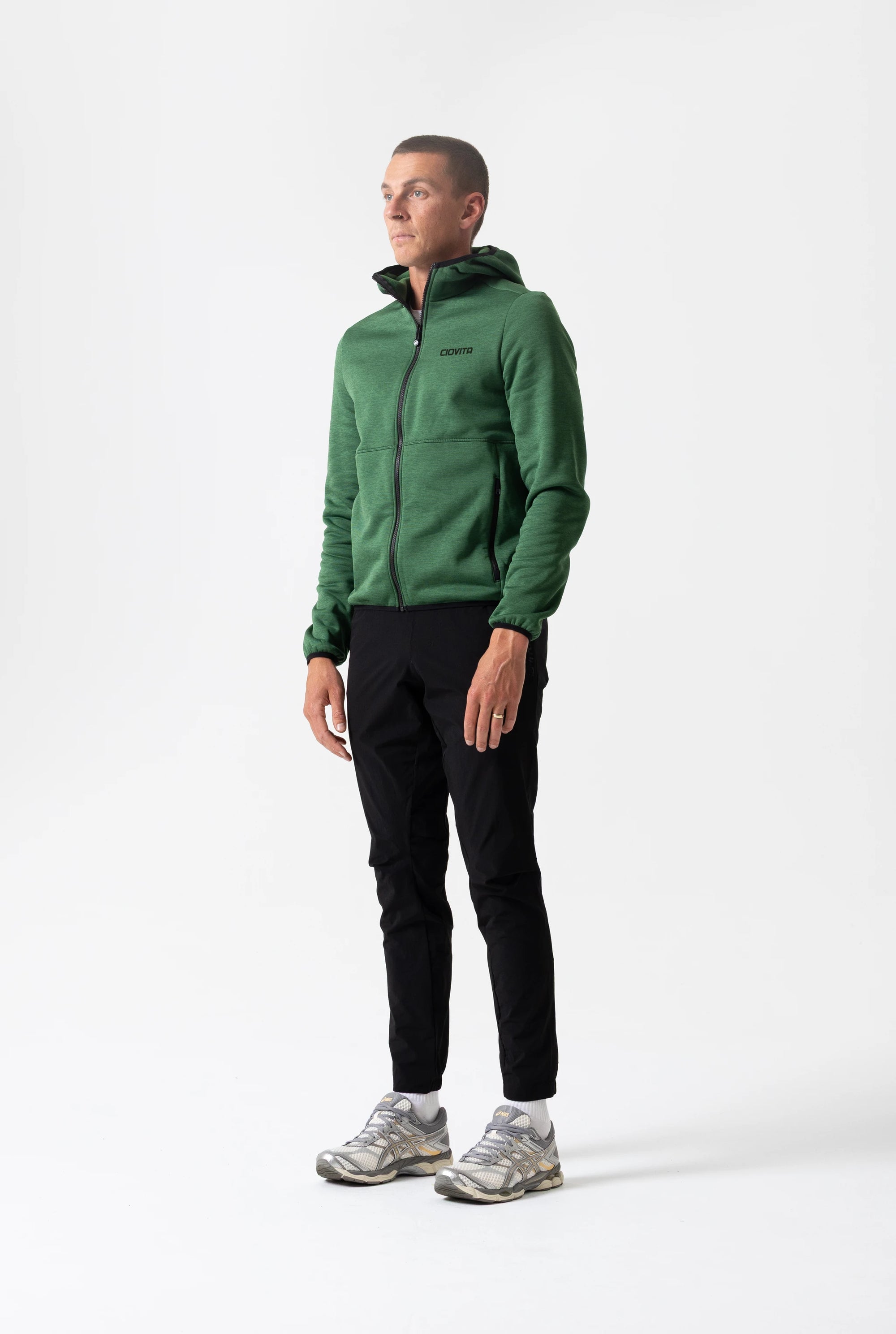 Men's Mélange Hoodie (Green)