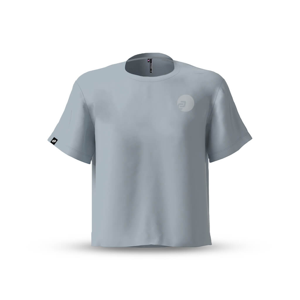 Women's Boxy Casual T Shirt (Grey)