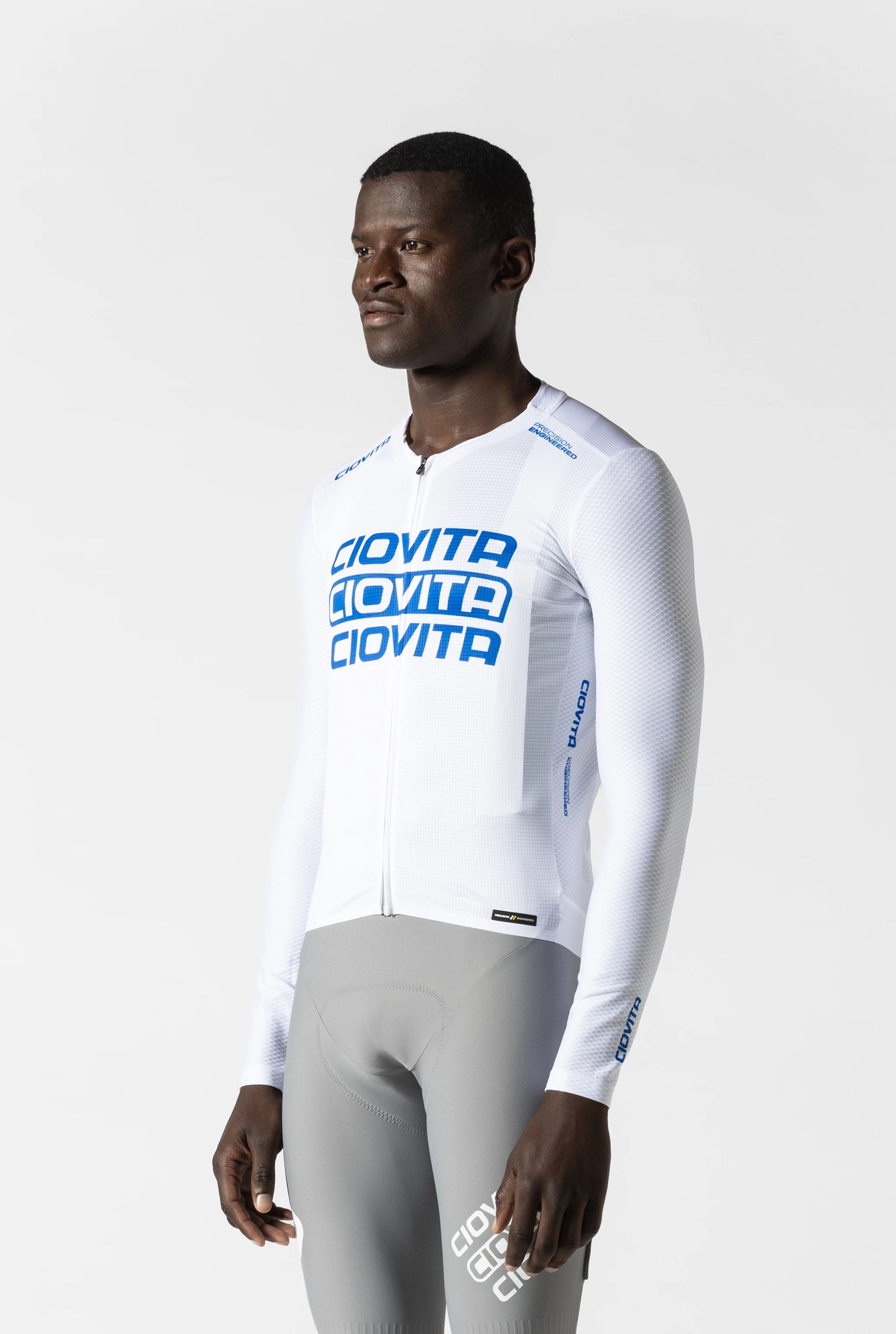 Men's Long Sleeve Race Fit Jersey 3.0 (Trinity White)