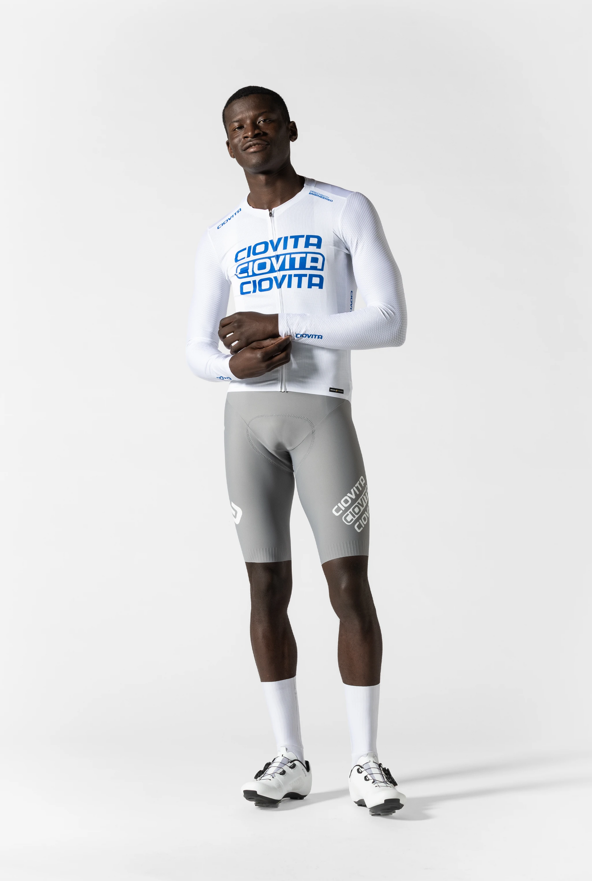 Men's Long Sleeve Race Fit Jersey 3.0 (Trinity White)