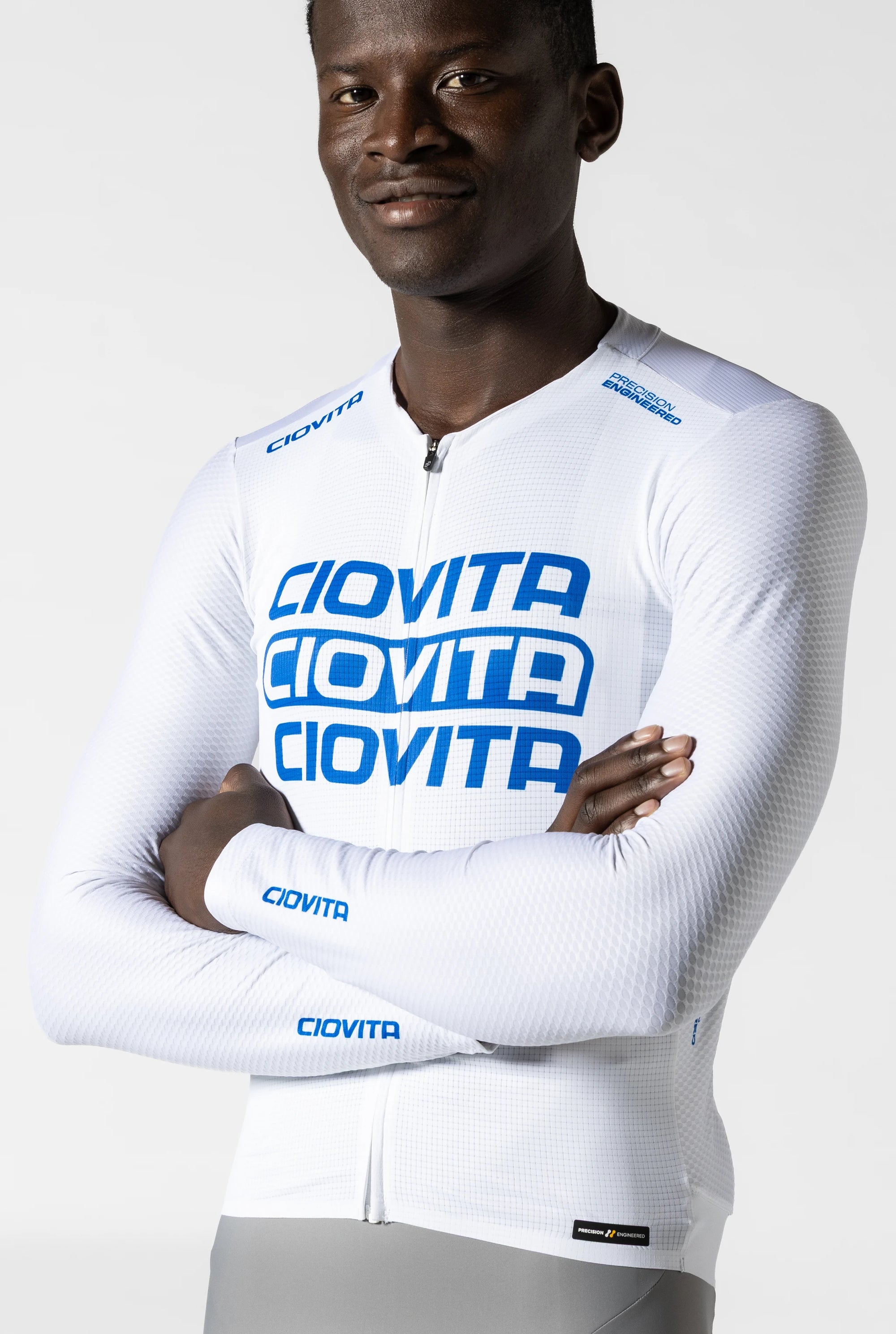 Men's Long Sleeve Race Fit Jersey 3.0 (Trinity White)
