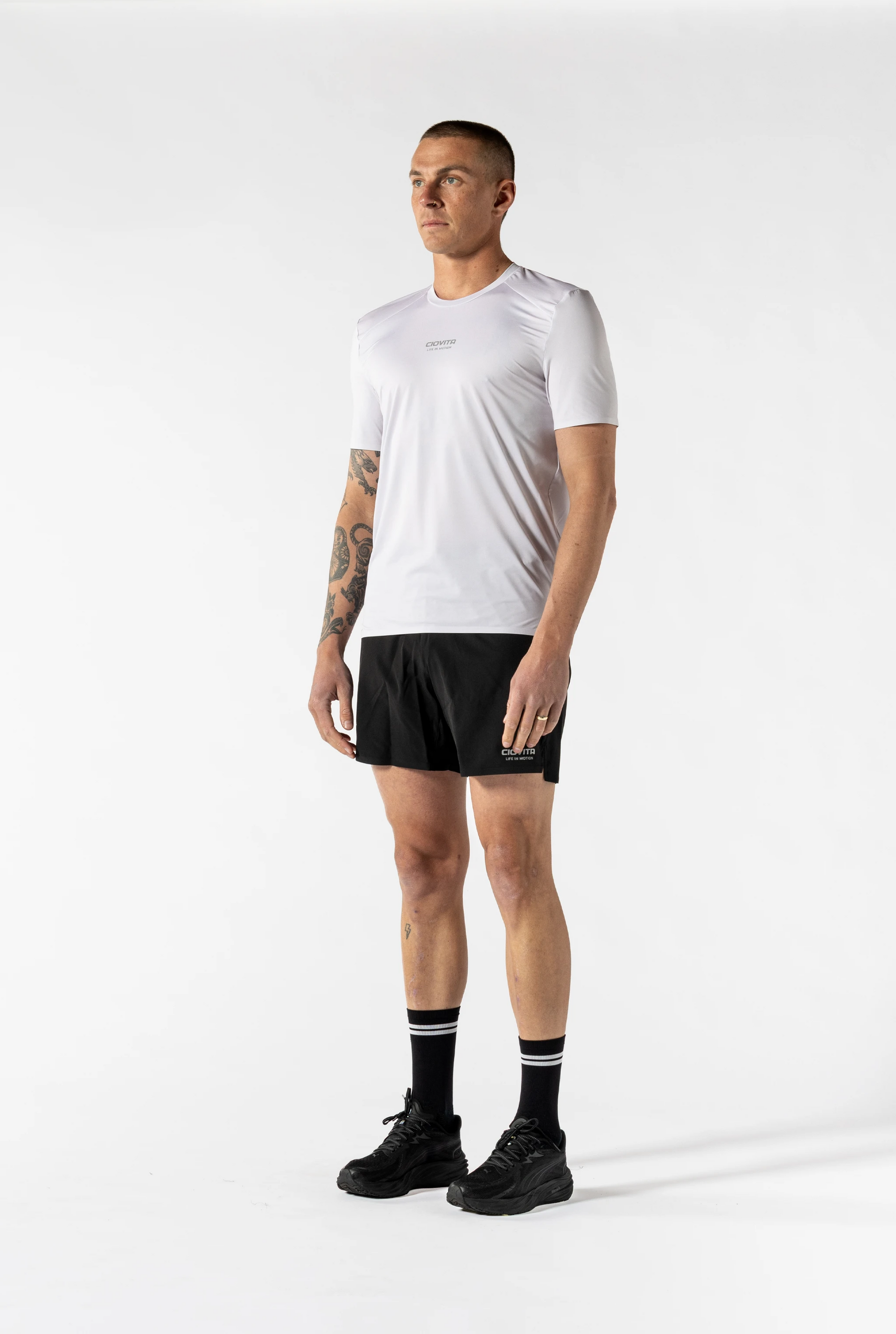 Men's Short Sleeve Tech Tee (Stone Grey)