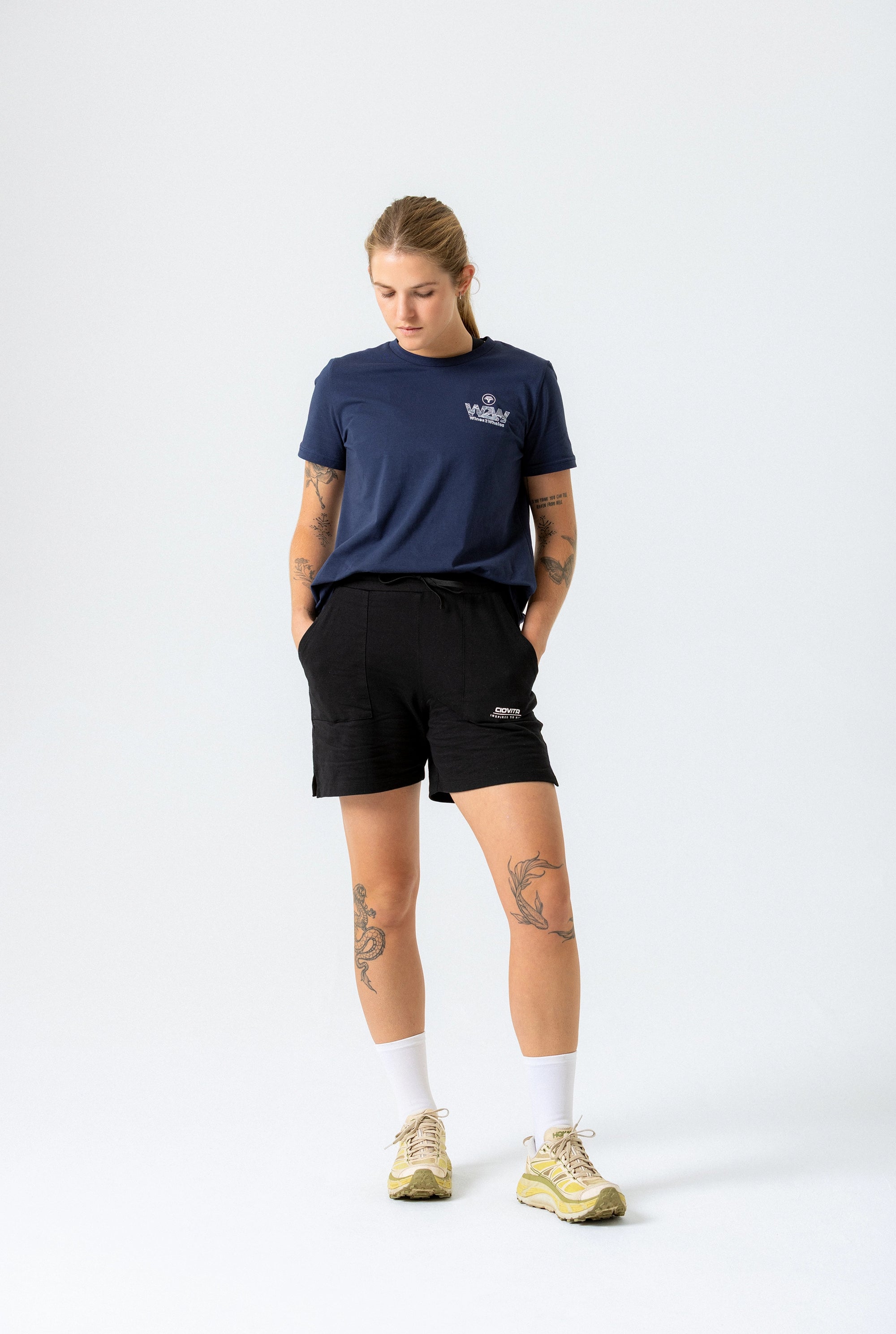 Women's FNB Wines2Whales T Shirt (Navy)