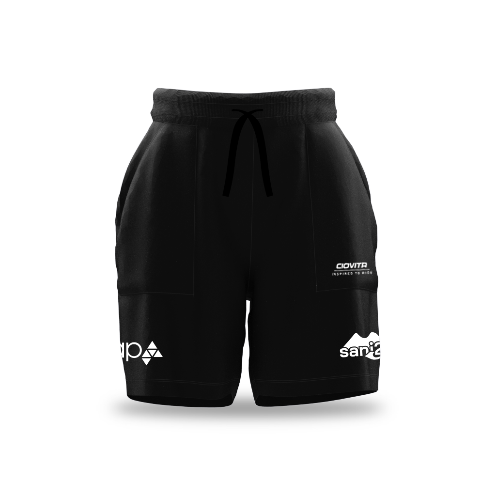 Womens Sani2c Black Fleece Shorts